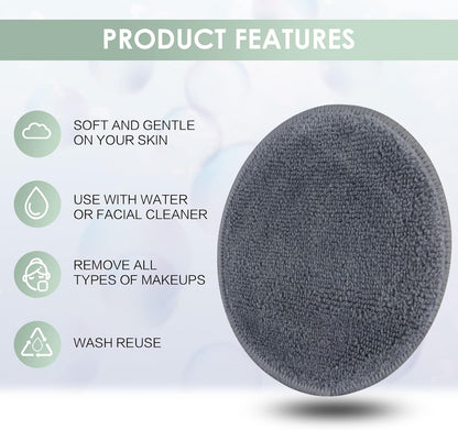 ♻️ Reusable Makeup Remover Pads (14-Pack + Laundry Bag) Soft | Eco-Friendly | Skin-Loving | 1,000 Uses