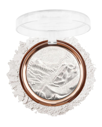 Baked Highlighter Blush Powder Palette – 2-in-1 Rose Glow Face Makeup (0.38 oz)