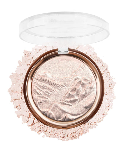 Baked Highlighter Blush Powder Palette – 2-in-1 Rose Glow Face Makeup (0.38 oz)