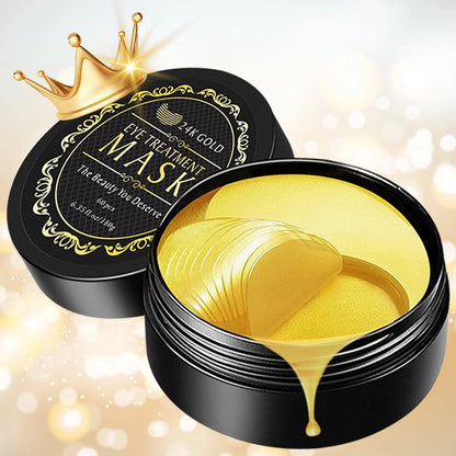 ✨ 24K Gold Collagen Eye Mask – 60 Pcs