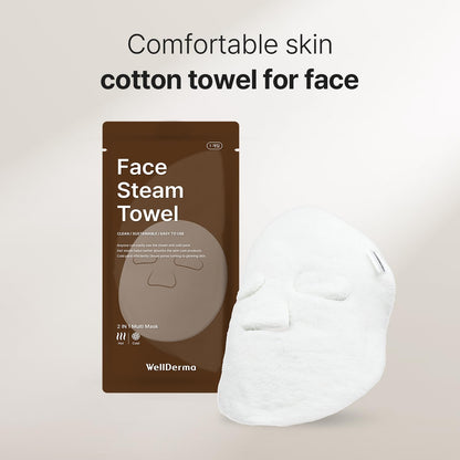 🌬️ Face Steam & Cooling Towel – 2-in-1 Natural Cotton Skincare Essential