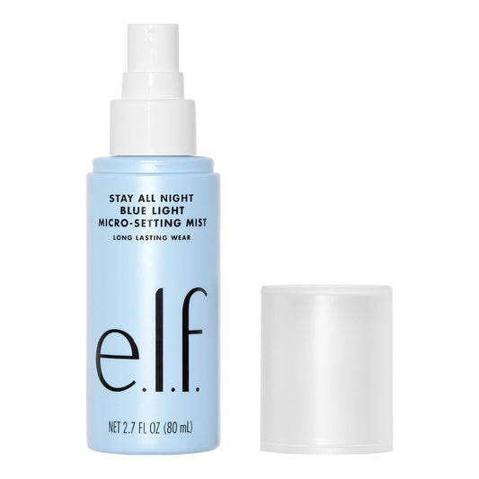 e.l.f. Stay All Day Blue Light Micro-Setting Mist – 2.7 fl oz | Long-Lasting Makeup Hold, Matte Finish, Blue Light Defense, Hydrating & Refreshing
