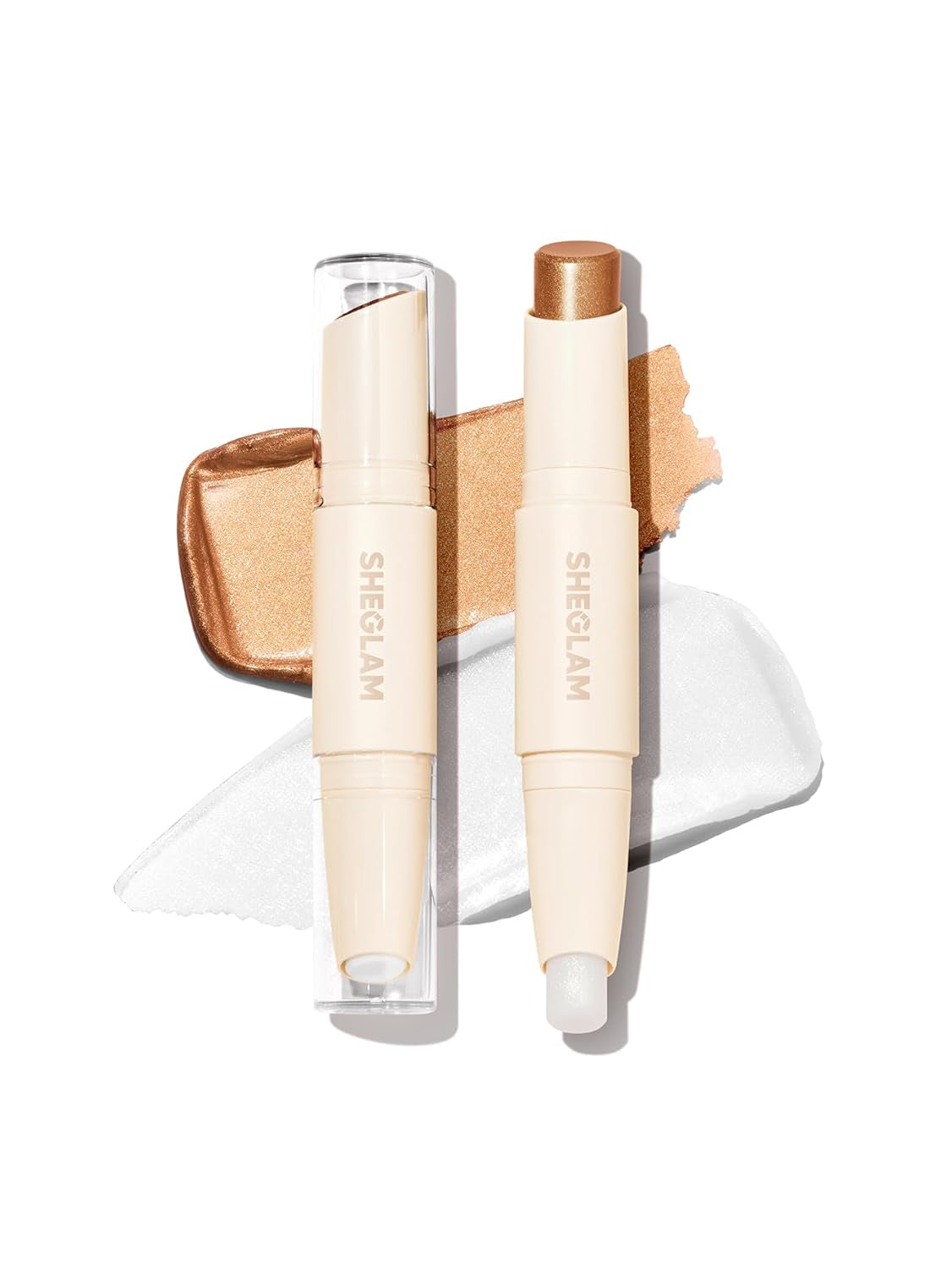 SHEGLAM 2-in-1 Dual Head Cream Contour & Highlighter Stick – Pearl & Sand
