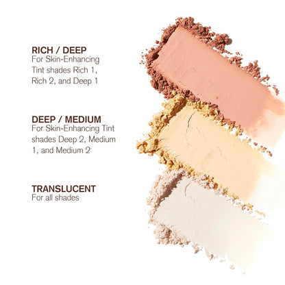 Skin Melt Talc-Free Loose Setting Powder (Translucent & Deep/Medium) - 0.29 Oz