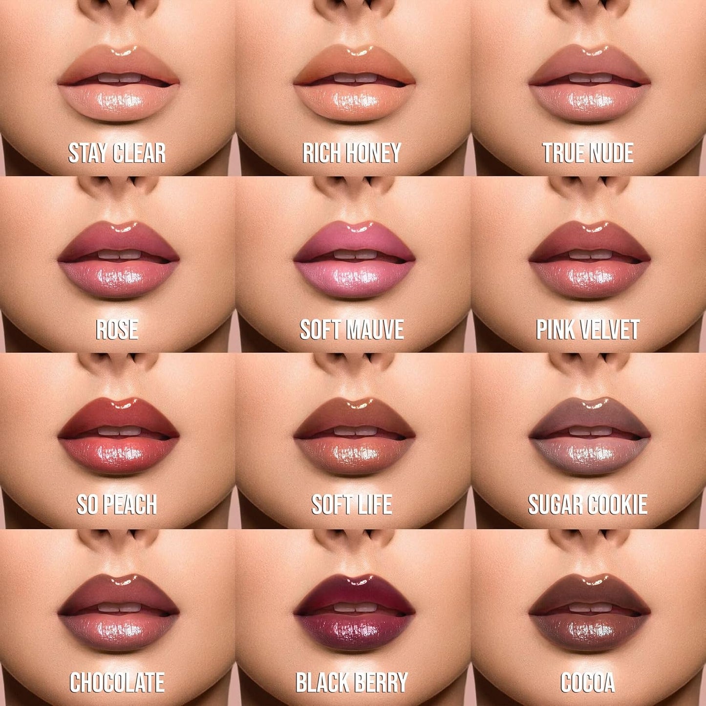 Volumizing Gloss Sticks, Soft Mauve - Shiny Luscious Lips with Nourshing Hydration, Plumping Gloss, Lip Plumper Gloss, Plumping Lip Balm, Hydrating Lip Gloss