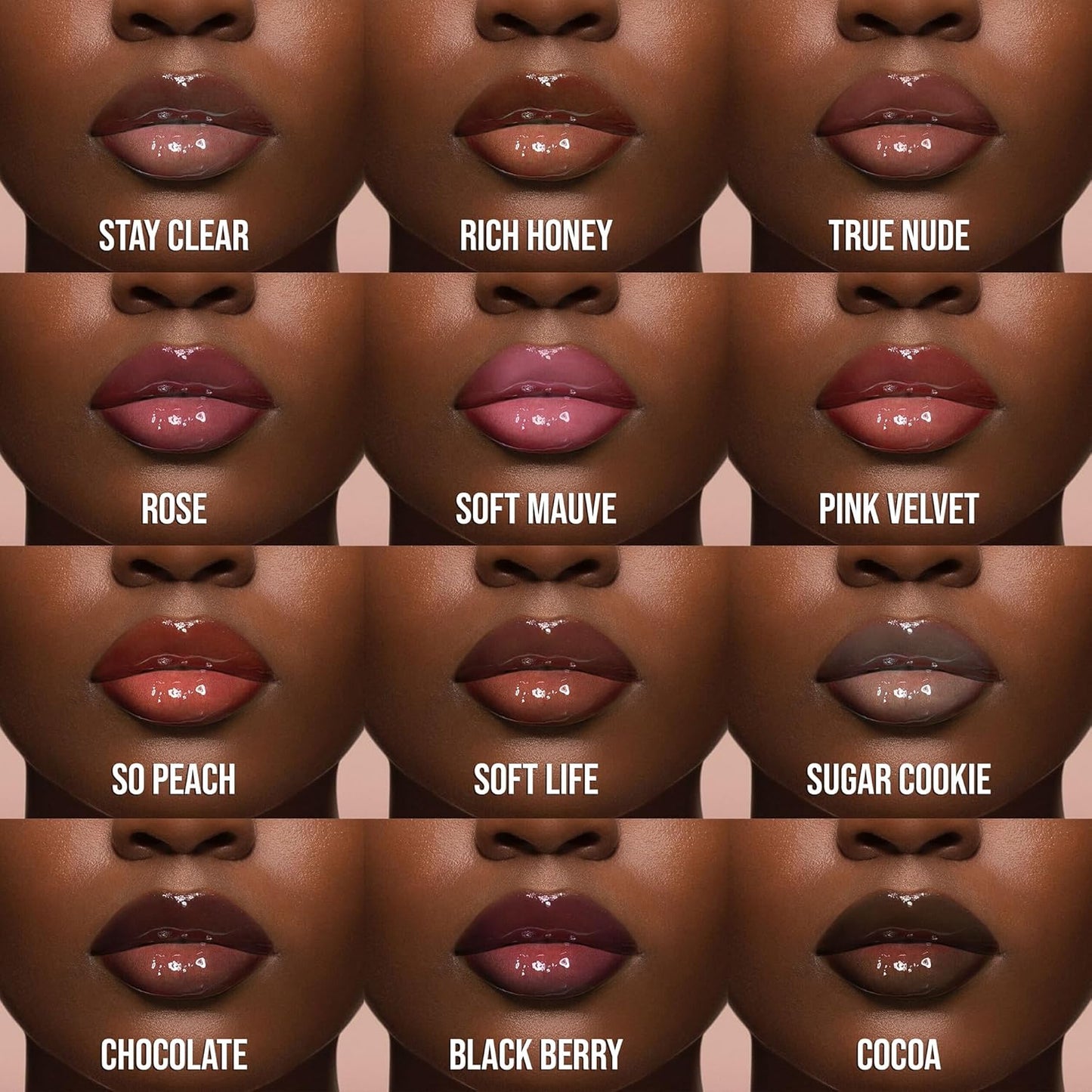 Volumizing Gloss Sticks, Soft Mauve - Shiny Luscious Lips with Nourshing Hydration, Plumping Gloss, Lip Plumper Gloss, Plumping Lip Balm, Hydrating Lip Gloss