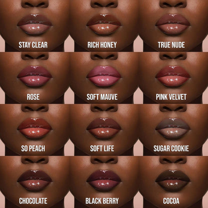 Volumizing Gloss Sticks, Soft Mauve - Shiny Luscious Lips with Nourshing Hydration, Plumping Gloss, Lip Plumper Gloss, Plumping Lip Balm, Hydrating Lip Gloss