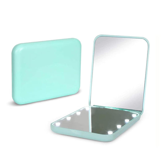 Face Card MiniGlow – LED Pocket Mirror with 1X/3X Magnification (Various colors)