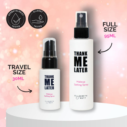 💧 Thank Me Later 3-in-1 Dewy Setting Spray – Travel size (30ml) & Full Size (95ml)